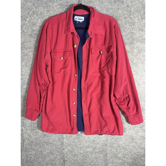 Haband Other - Vintage Habands Ice House Fleece Lined Button Front Shirt Jacket‎ Sz L